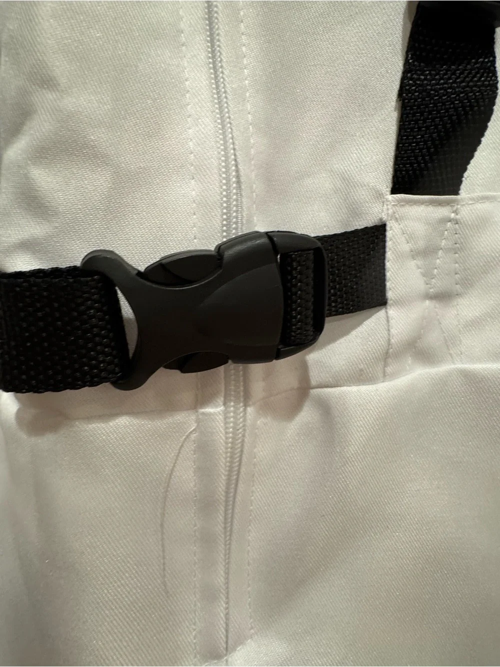 Kids White and Black NASA-Style Astronaut Jumpsuit Costume